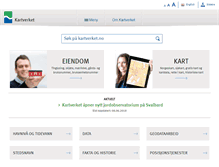 Tablet Screenshot of kartverket.no